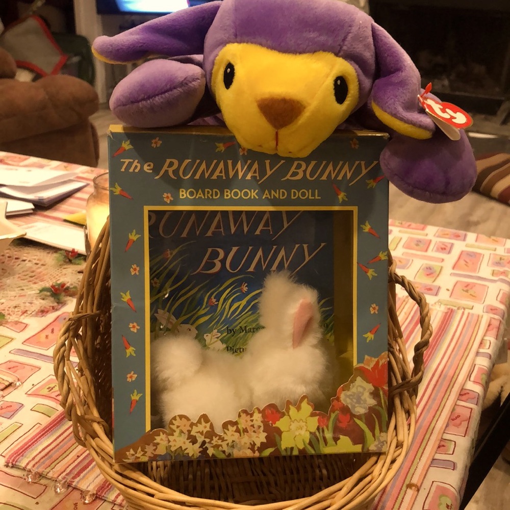 The Runaway Bunny and Board Book & Purple TY doll!